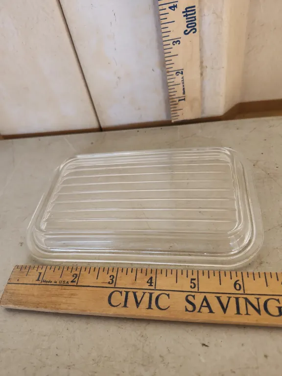 Vintage Pyrex Rectangle Refrigerator Dish Lid (Lid Only) 6.75"X4.25"
