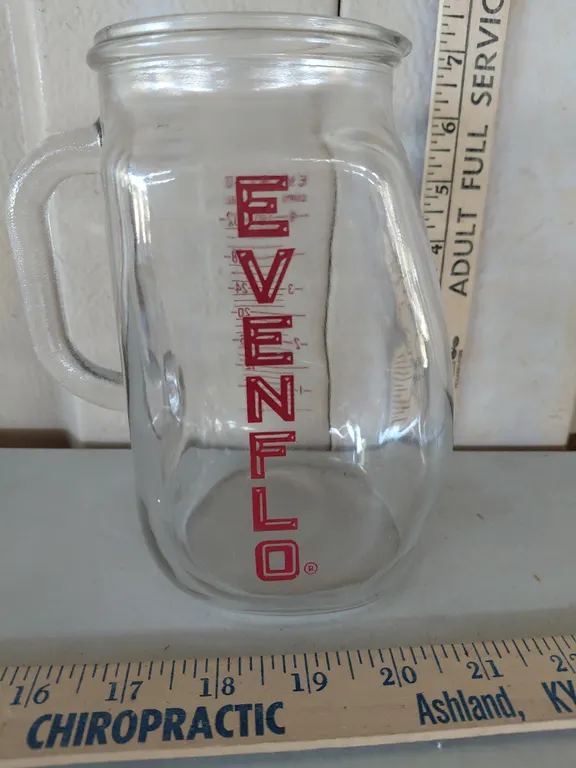 Vintage Evenflo 4 Cup/32oz Glass Baby Formula & Measuring Mixing Pitcher