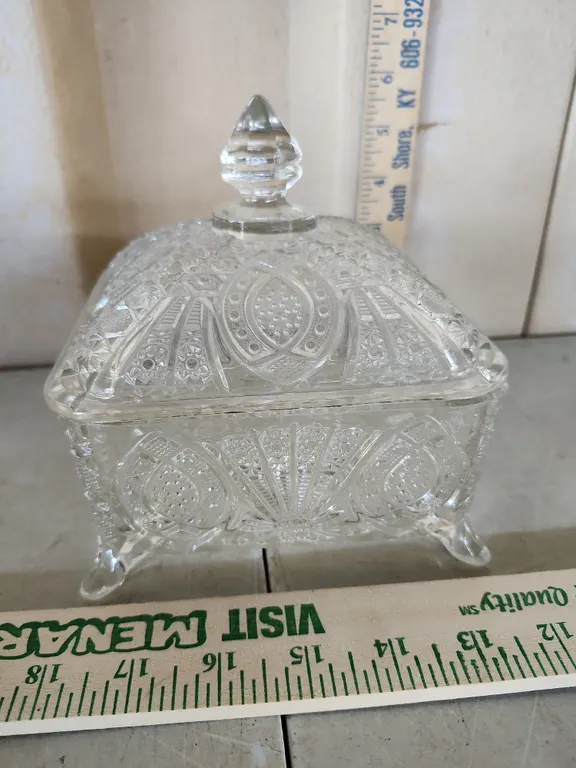 Vintage Indiana Glass Rocket Honey Dish 5.5"X5.5"X5.5"