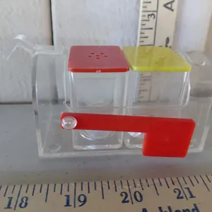 Plastic Mailbox Salt/Pepper W/Toothpick Holder