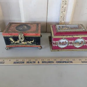 Blue Bird Confectionery Tin Box 6.5''X5''X3.25'' & Klann Quality Tin Box 7''X4.5''X3.5''