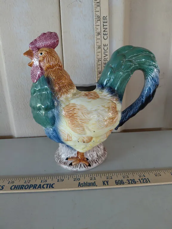 1995 Cracker Barrel Rooster Teapot 9''X5''X9''