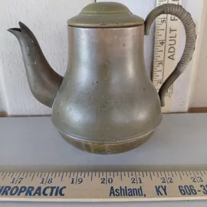 Small Vintage Metal Coffee Pot 7''X5''X5.5''