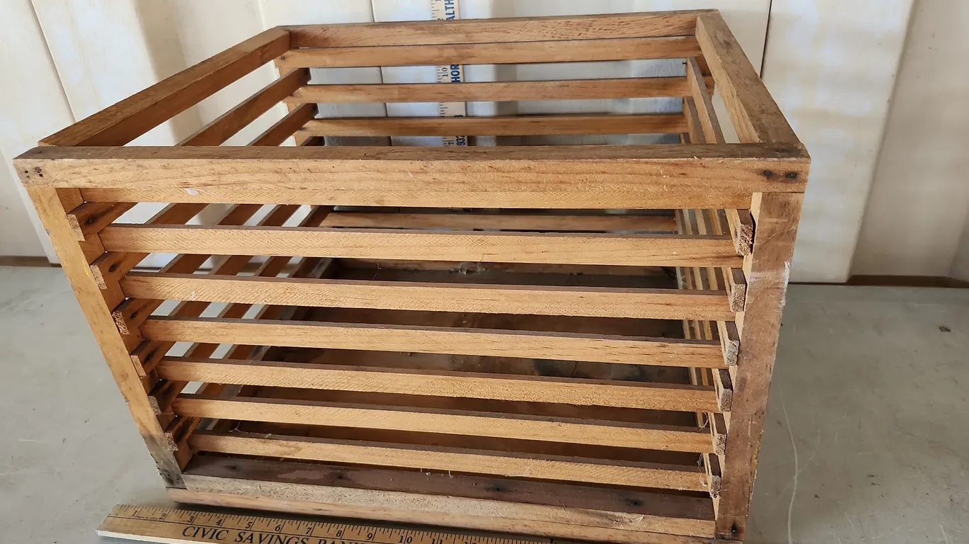 Vintage Wood Crate 18"X15.25"X12.25"