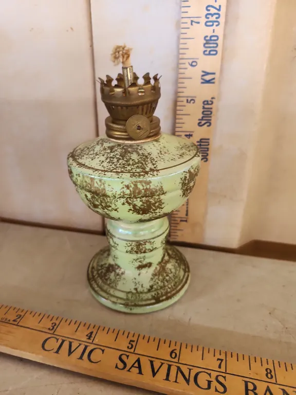 Vintage Walls Japan Pottery Oil Lamp