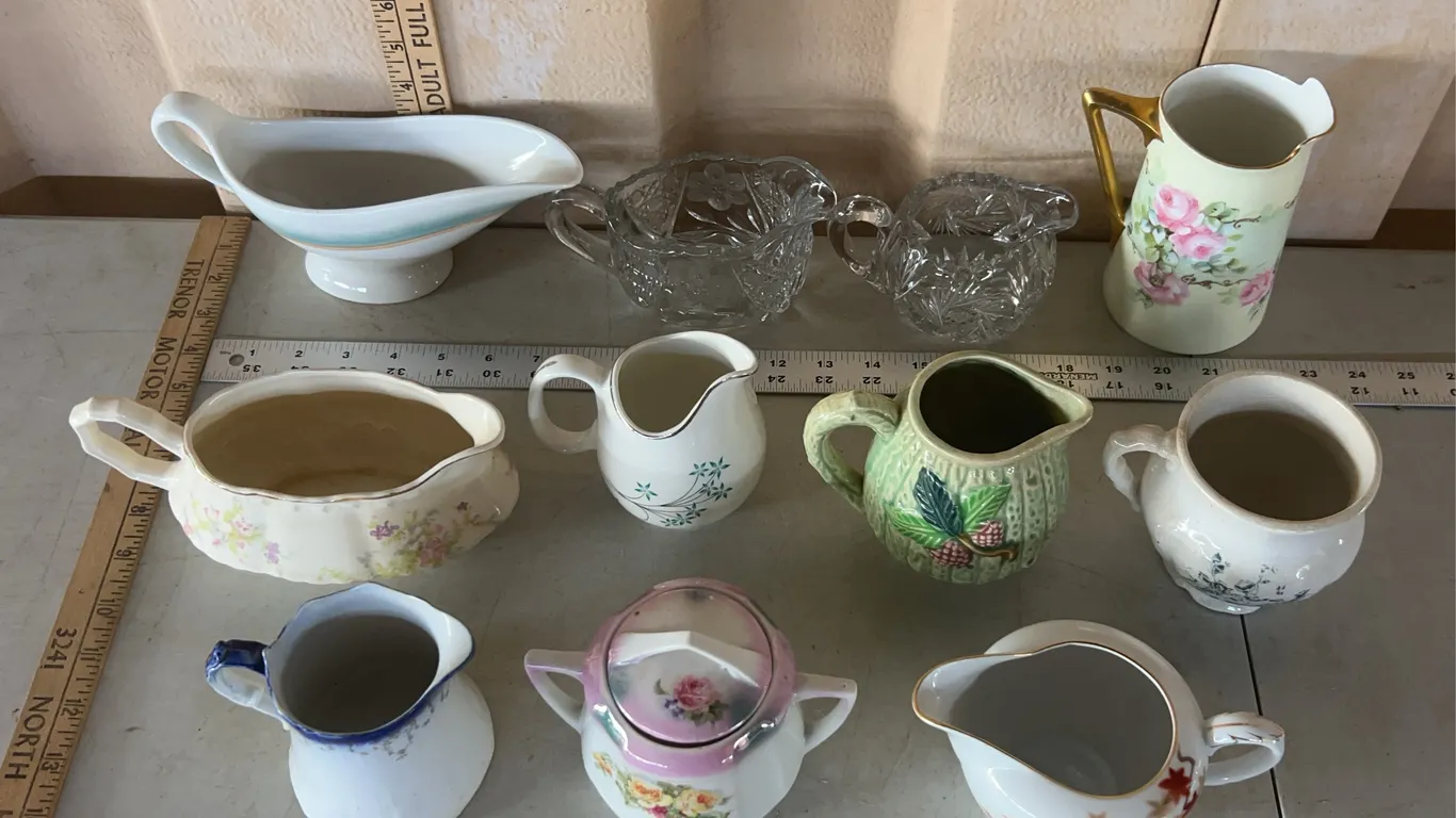 Assorted Sugars, Creamers, & Gravy Boats