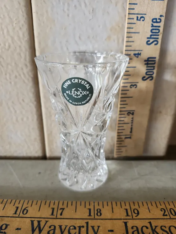 Lenox Fine Crystal Made In Czech Republic Bud Vase 4"