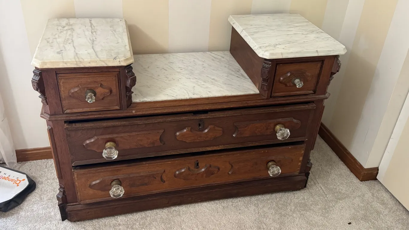 Antique Victorian Vanity Chest