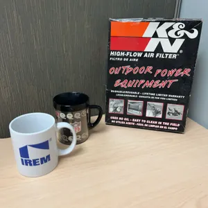2 Mugs (NFL Thermo-Serv, IREM) and K&N High-Flow Air Filter 33-2421, Made in USA, Sealed Box