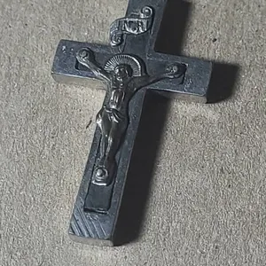 Mehmani Hallmarked Sterling Silver Crucifix Pendant/Jesus Figure, (Unverified) Marked Italy Silver