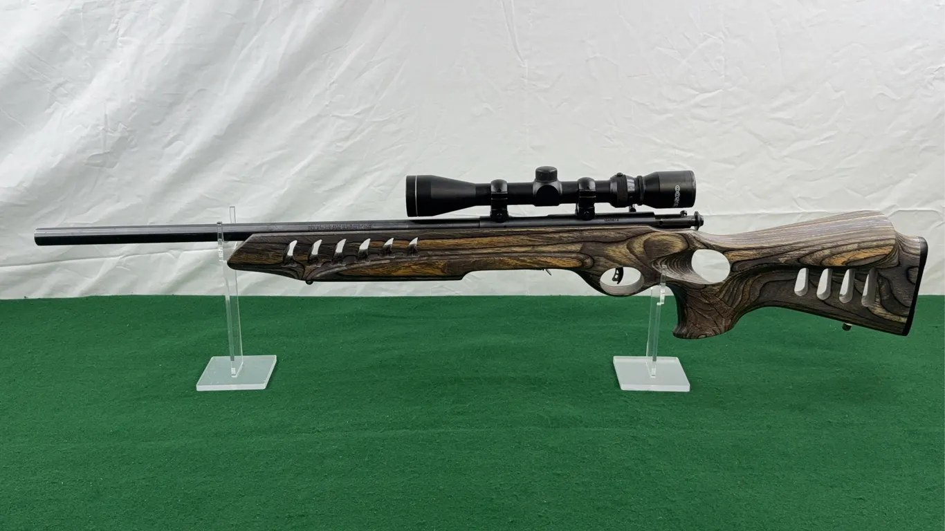 Savage Model 93R17 .17 HMR Bolt Action Rifle, NWTF, 21” Barrel, Tasco 3x-9x.40 Scope, Serial #1345672