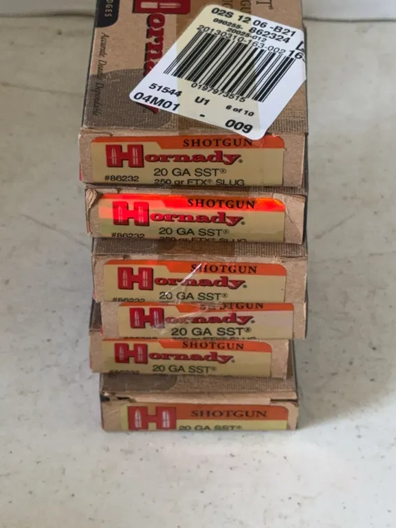 Hornady 20 GA SST 250 Grain FTX Shotgun Slugs