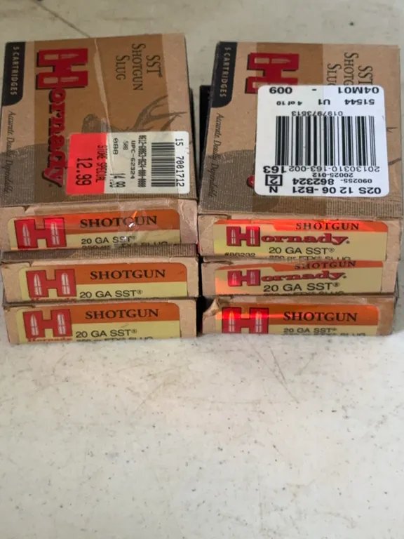 Hornady 20 Gauge SST Shotgun Slugs 250 Grain 2 3/4 Inch