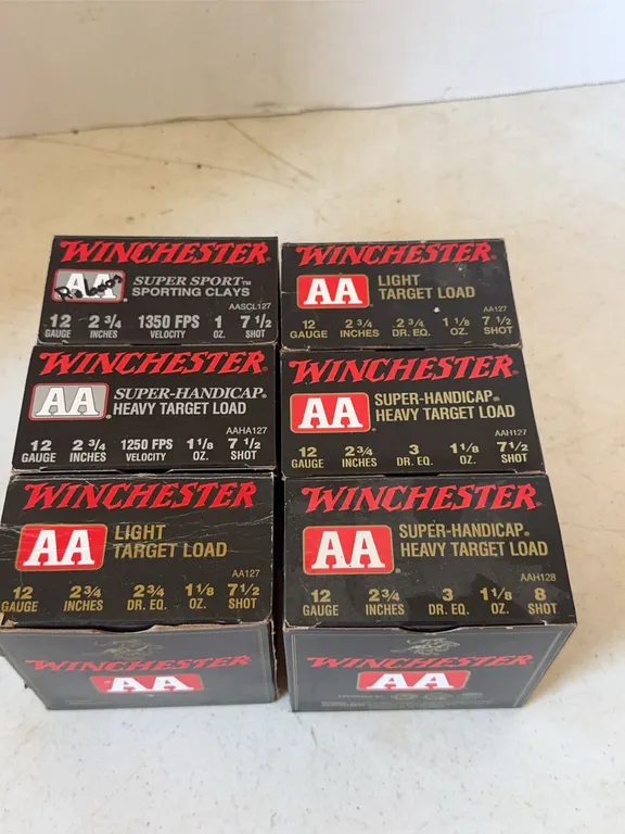 Winchester AA 12 Gauge Target Load Boxes Lot