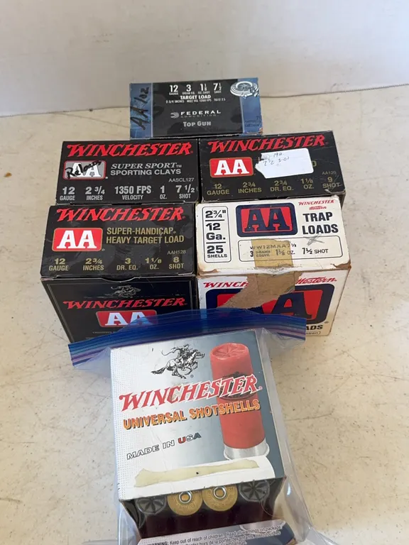 Assorted 12 Gauge Shotgun Shell Boxes and Reloading Hulls Lot