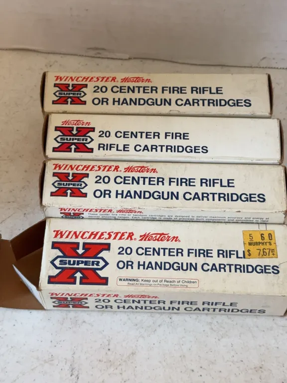 Winchester Western Super-X .44 Remington Magnum 240 Grain Ammo Boxes