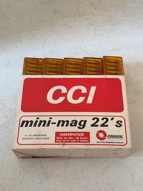 CCI Mini-Mag 22 LR Ammunition Brick Plastic Dispenser Cases