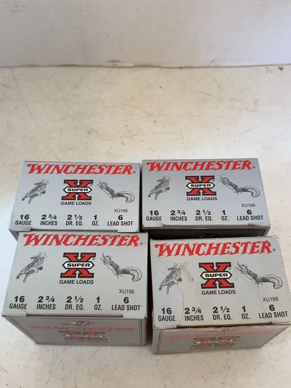 Winchester Super X 16 Gauge Shotgun Shells Four Boxes