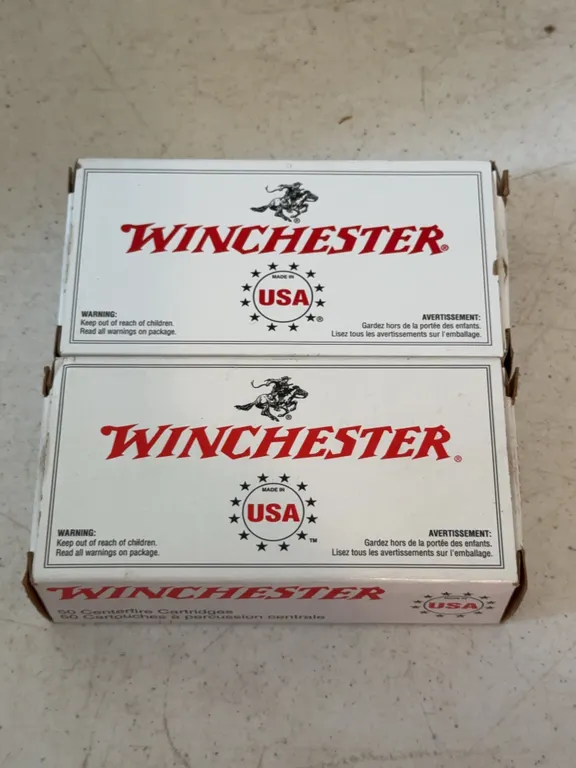 Winchester 9mm Luger Centerfire Cartridges Ammunition Boxes