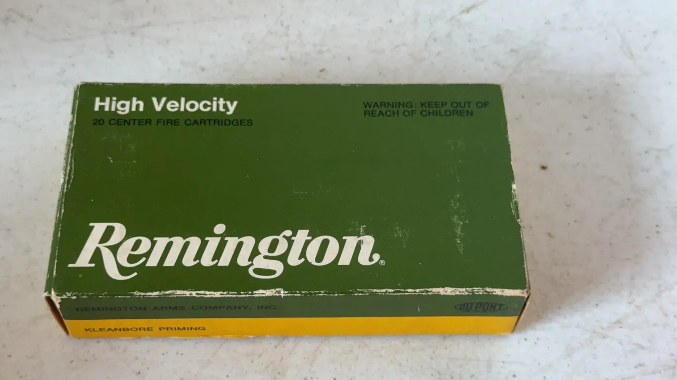 Remington High Velocity 257 Roberts Core-Lokt Rifle Cartridges Box