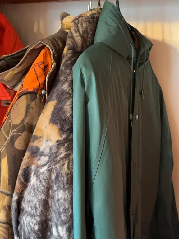 SAF-T-BAK Camo Hunting Jacket Advantage Wetlands Bibs Raincoat Lot