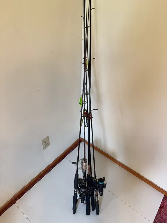 Assorted Fishing Rods and Reels Including Daiwa and Abu Garcia Lot