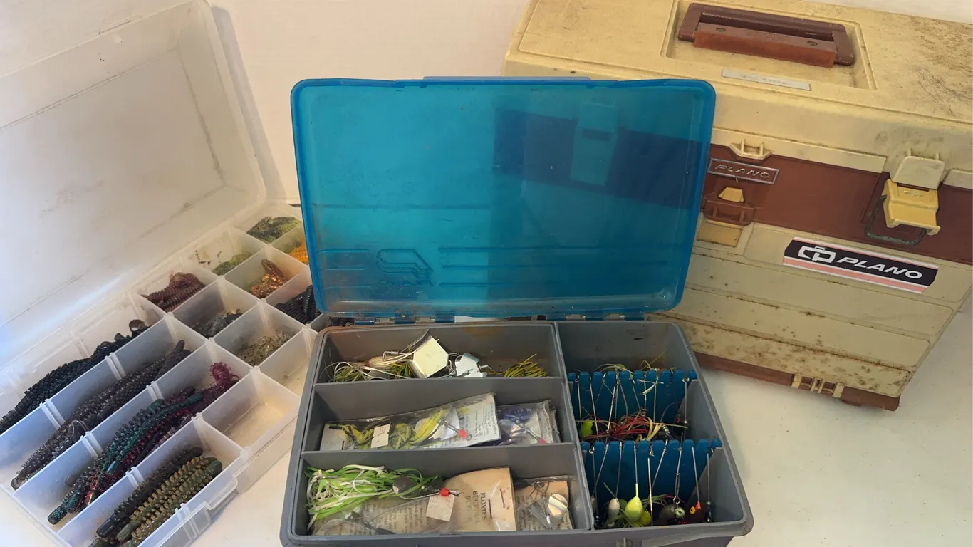 Plano Tackle Boxes and Fishing Lures Assortment Lot