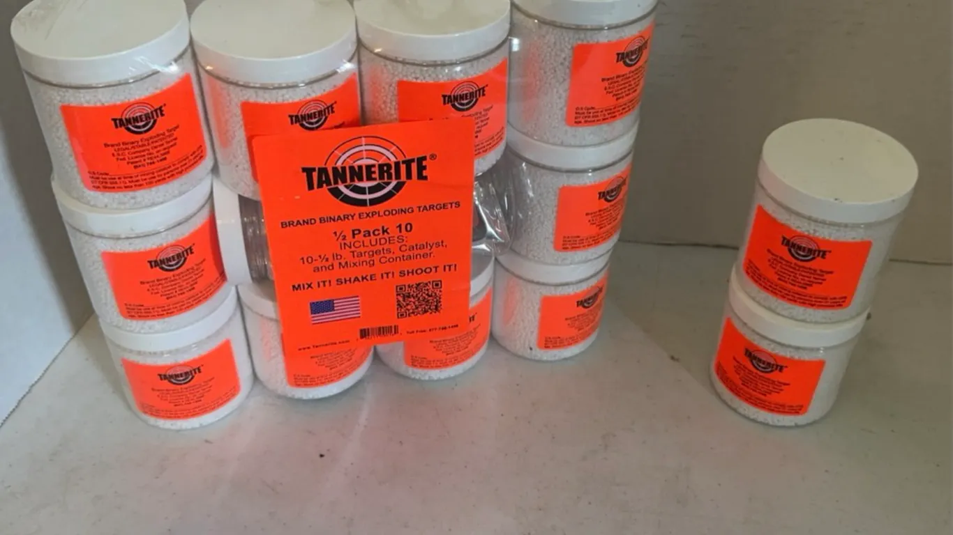 Tannerite Brand Binary Exploding Rifle Targets Half Pack 10