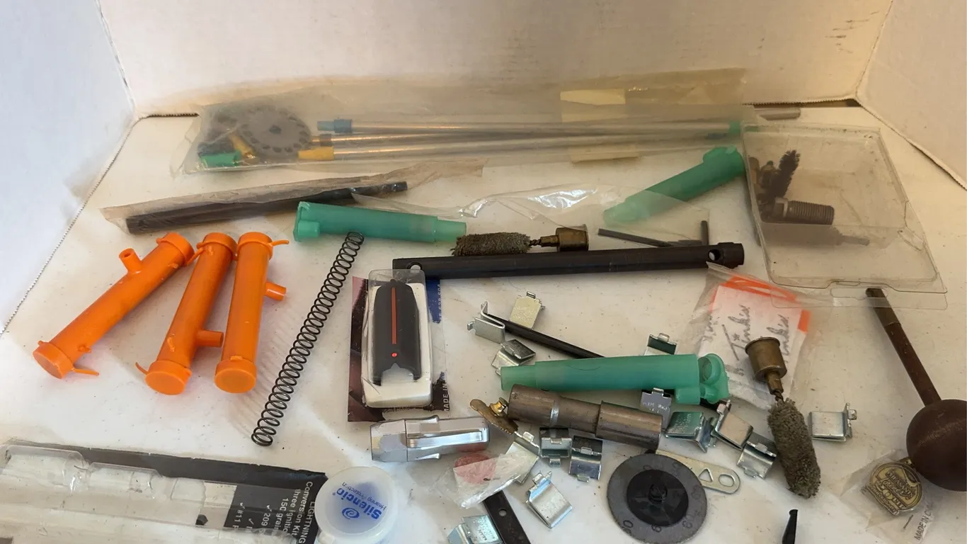 Mixed Muzzleloading Firearm Accessories Cleaning Brushes Sights Lot