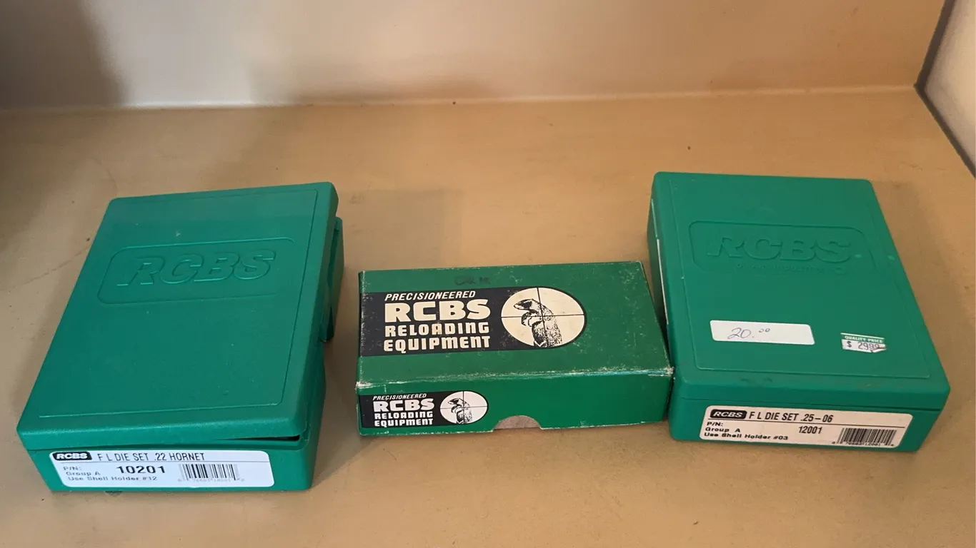 RCBS Reloading Die Sets Lot 25-06 and 22 Hornet Precisioneered