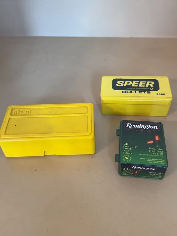 Remington Core-Lokt Sabot Bullets Speer Reloading Bullets MTM Ammo Box Lot