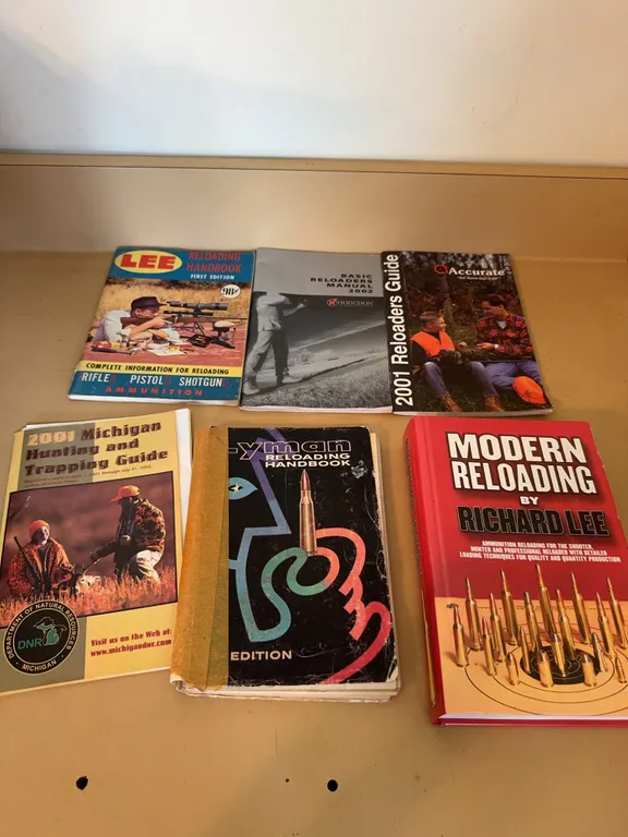 Ammunition Reloading Handbooks and Hunting Guides Book Lot