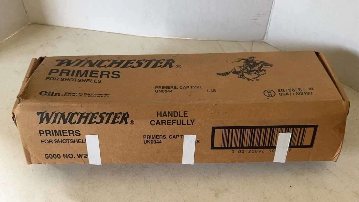 Winchester 12 GA AA Red Shotshell Hulls in Original Shipping Box