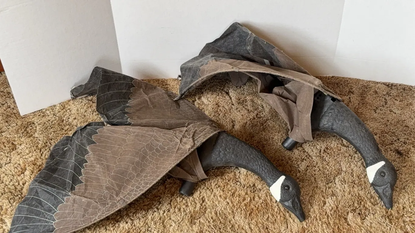 Canada Goose Motion Decoys and Assorted Duck Decoys with Bag