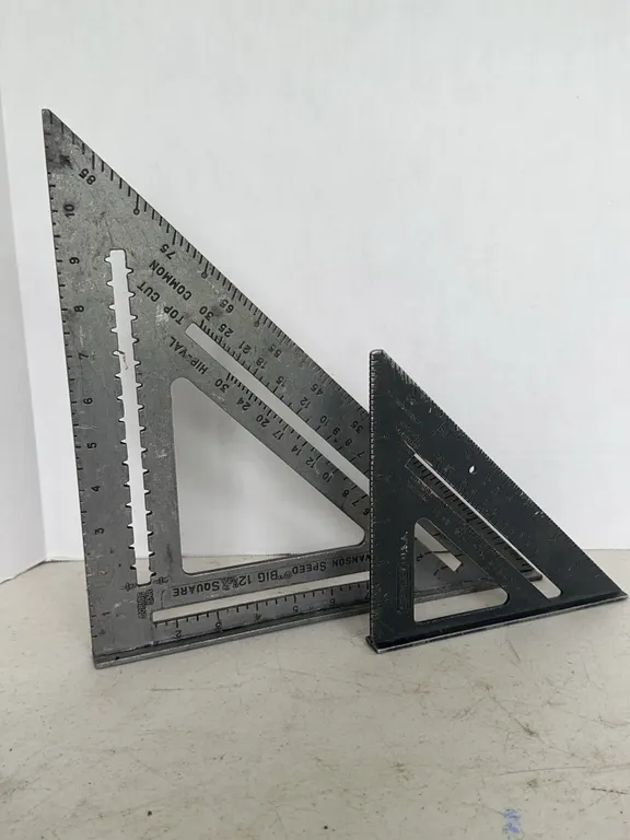 Swanson Speed Big 12 Square and Stanley USA Rafter Square Tool Lot