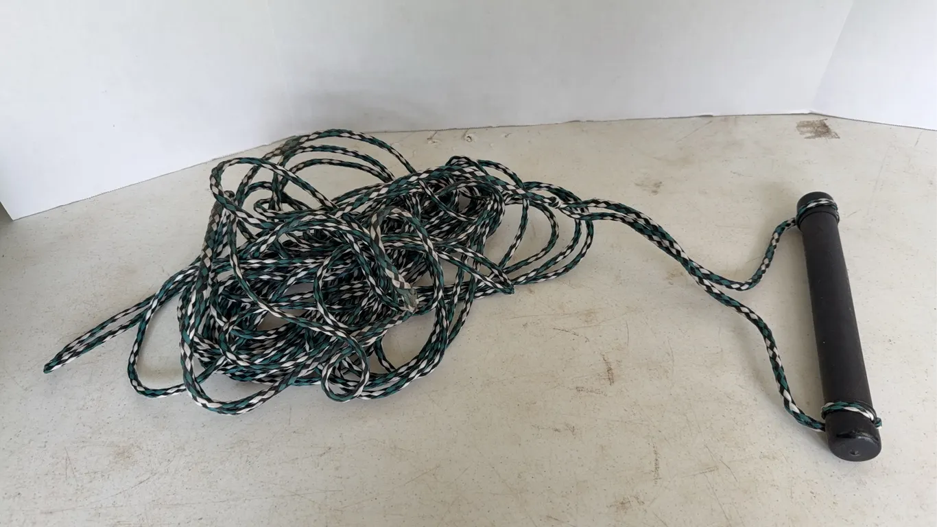 Braided Water Ski Tow Rope with Black Foam Handle