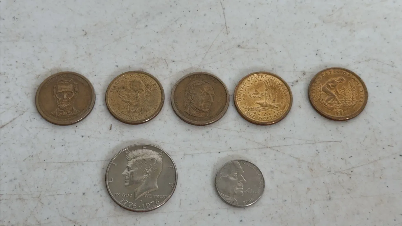Assorted US Collectible Coin Lot Presidential Dollars Bicentennial Half Dollar
