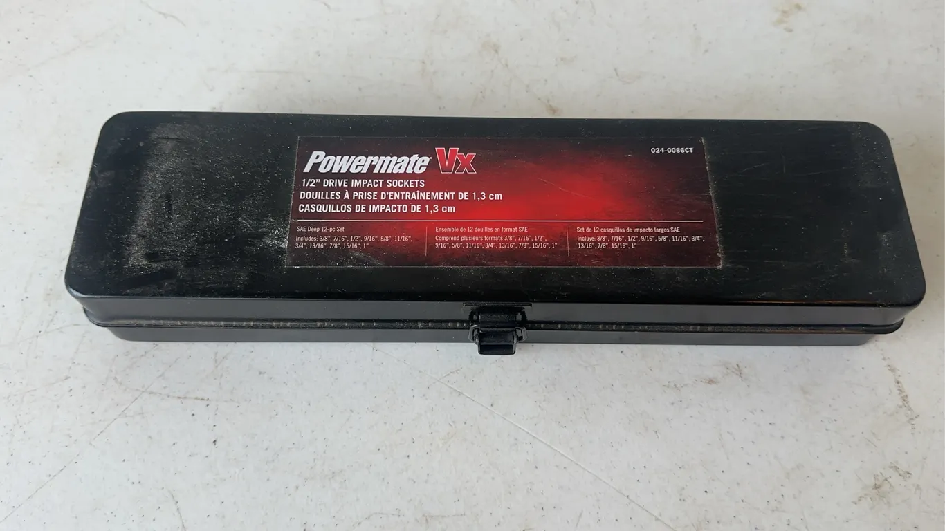 Powermate Vx 12 Piece SAE Deep Impact Socket Set