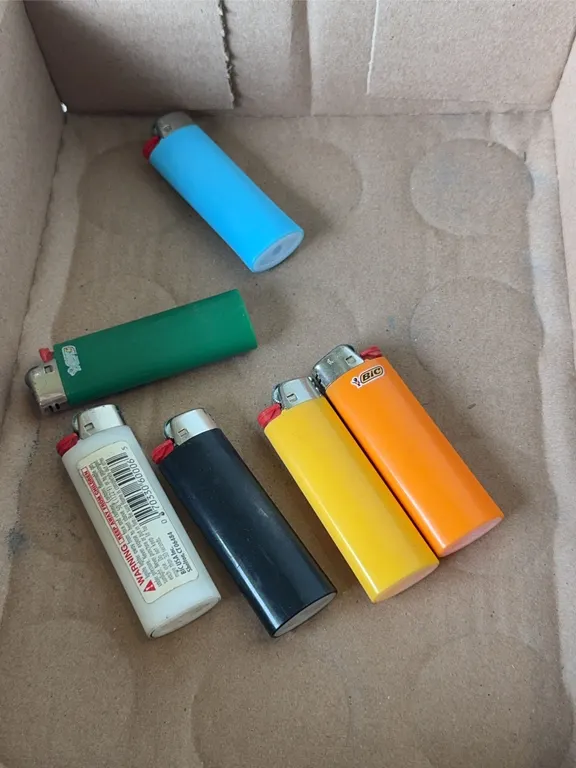 Collection of Assorted BIC Disposable Pocket Lighters Multi Color Lot