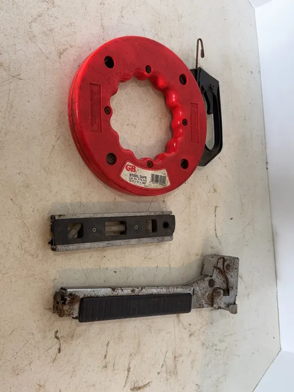 Assorted Hand Tools Gardner Bender Steel Fish Tape Arrow Tacker Level
