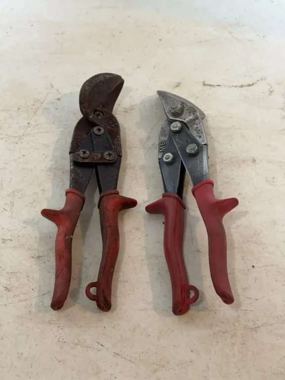 Pair Of Wiss M6 Offset Aviation Metal Snips Sheet Cutters