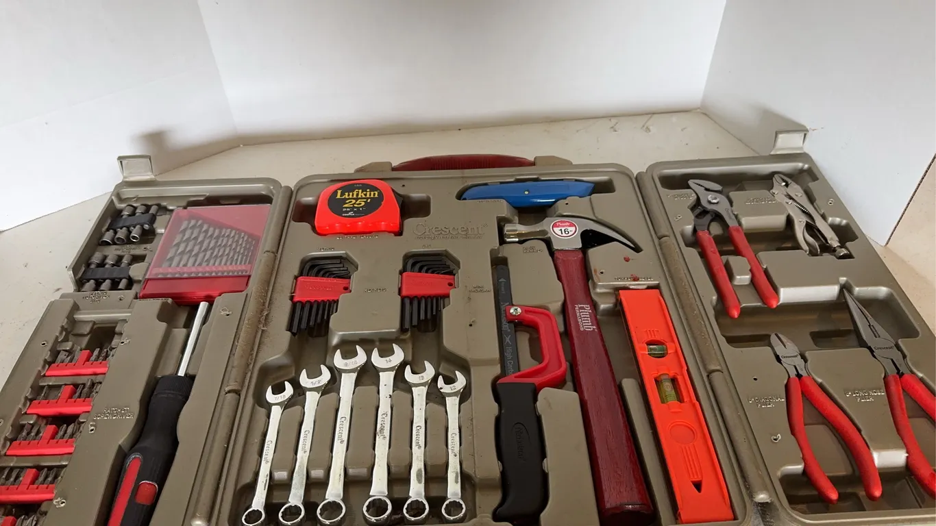 Crescent Multi Piece Hand Tool Set Case Plumb Lufkin Nicholson