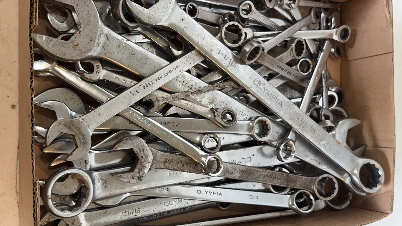Bulk Lot of Combination Wrenches Olympia Wright USA Stanley