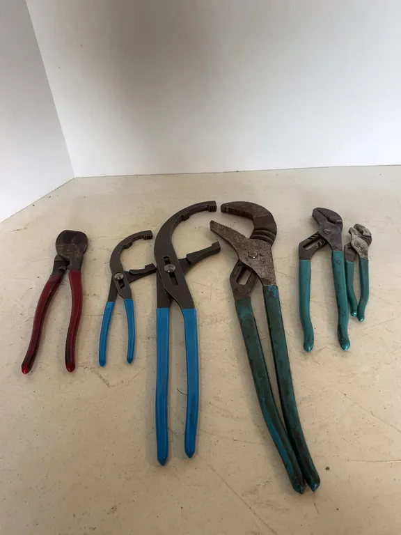 Assorted Channellock Hand Tools and Slip Joint Pliers Lot