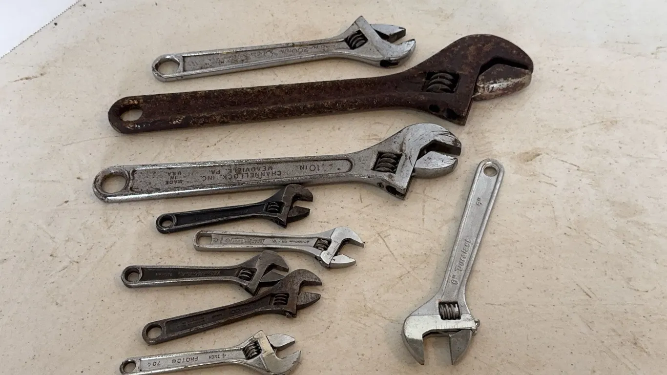 Assorted Adjustable Wrenches Channellock Crescent Proto Duralast