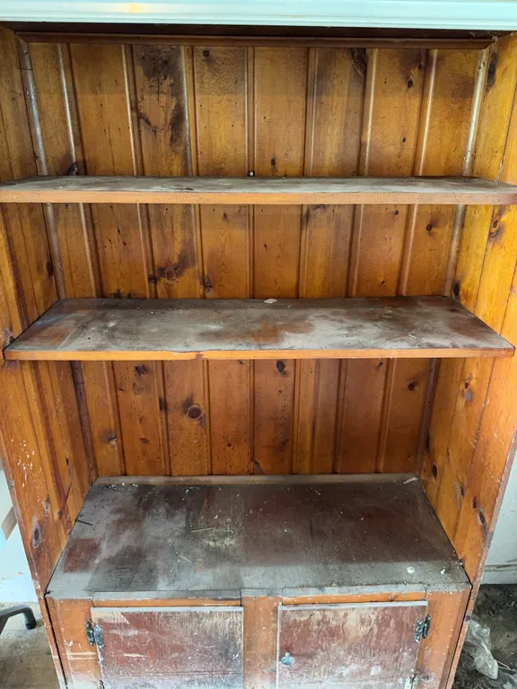 Wooden Utility Shelving Unit with Plastic Akro-Bins