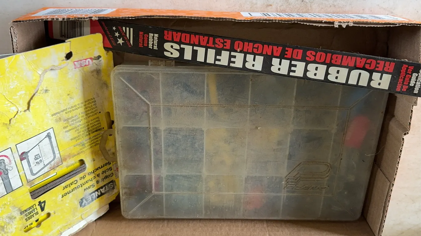 Stanley Coping Saw Blades Plano Organizer Box Hardware Rubber Refills Lot