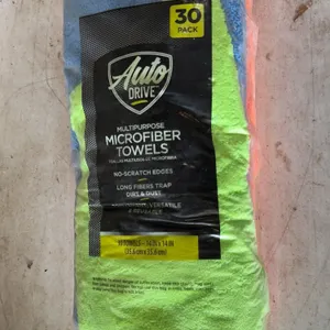 Auto Drive Multipurpose Microfiber Towels 30 Pack Cleaning Set