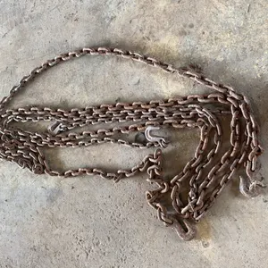 Heavy Forged Iron Towing Chain With Grab Hooks