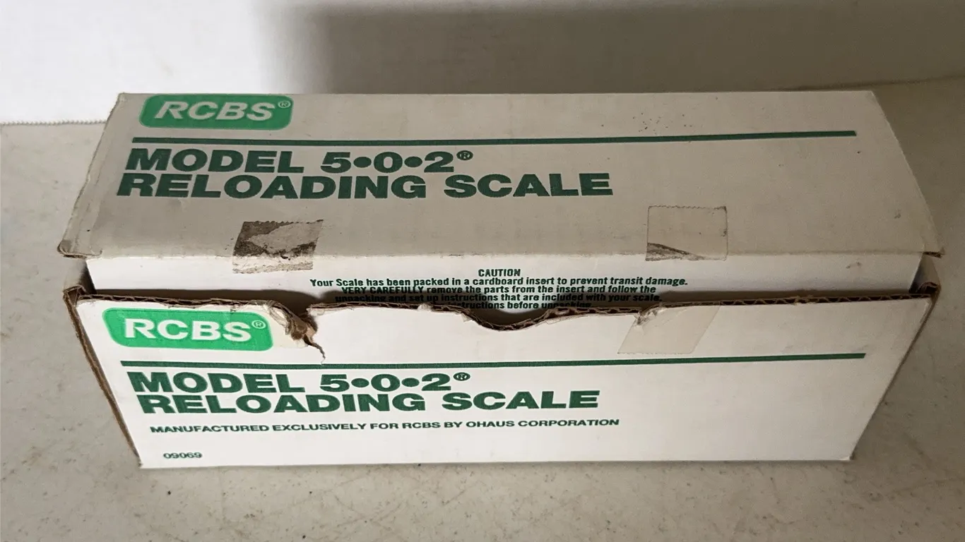 RCBS Model 5-0-2 Reloading Scale with Original Box